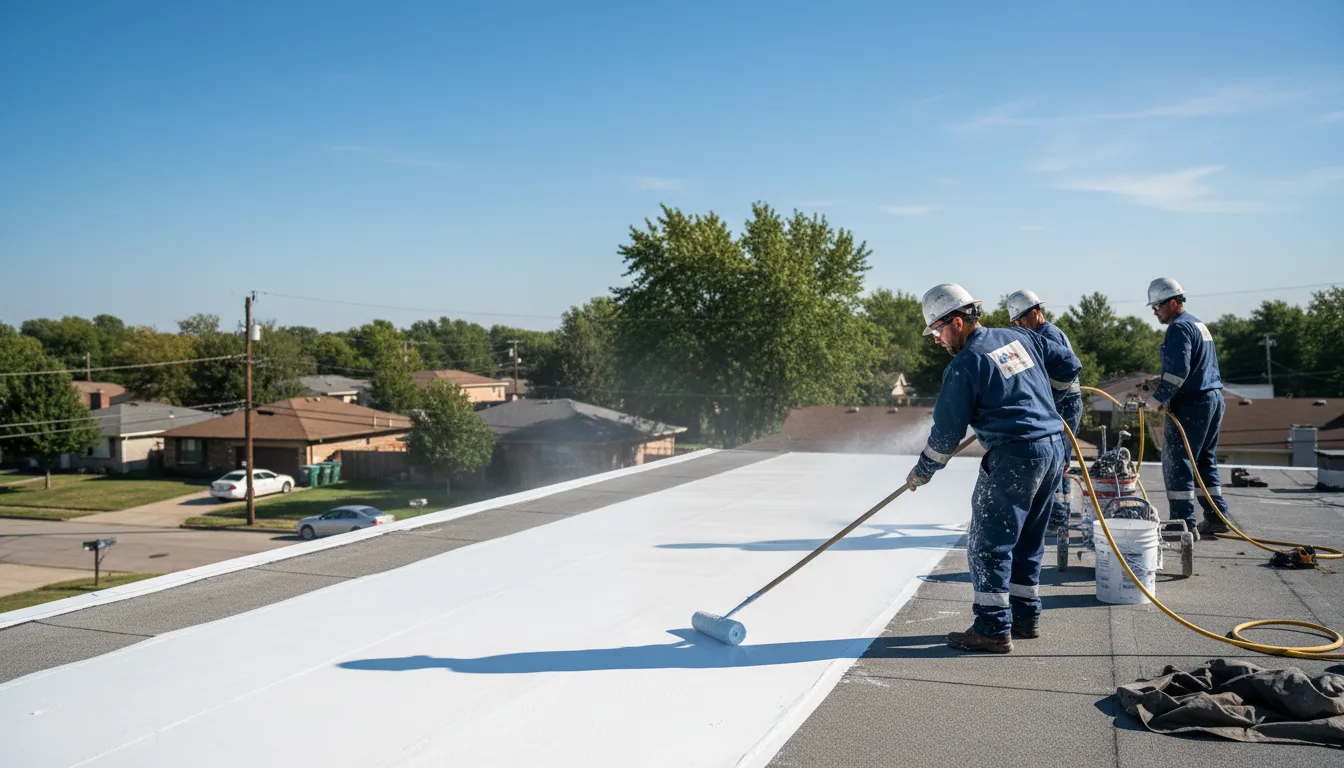 Commercial roof coating in Parthenon, AR near me